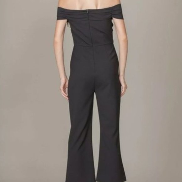 FOXIEDOX Off The Shoulder Black Jumpsuit Size M - Picture 6 of 7
